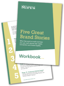 Five-Great-Brand-Stories cover design